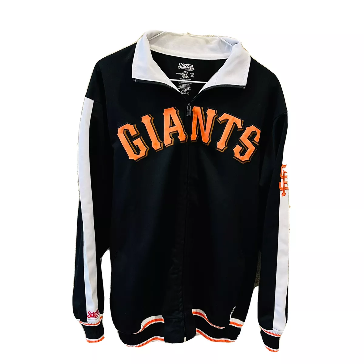 Stitches San Francisco SF Giants MLB Full Zip Baseball Track Jacket Mens  Medium