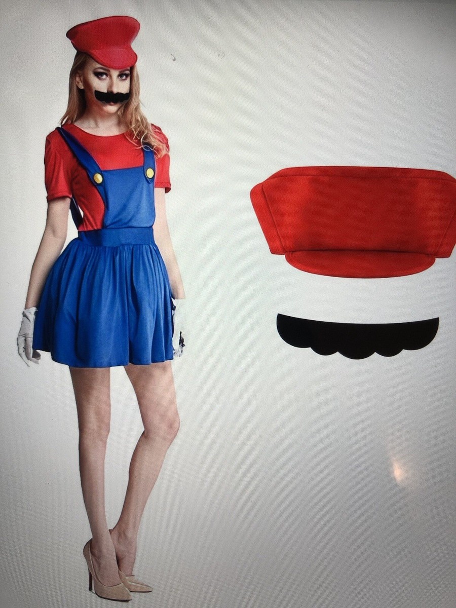 Super Mario Womens Fancy Dress Costume UK