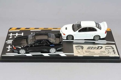 Modeler's 1/64 Initial D Set Vol.18 Skyline GT-R (BNR32) & Lancer