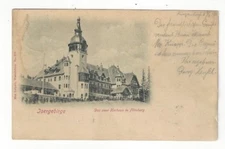 1900 Rabishau Germany Gruss aus PPC Flinsberg View to Dresden 5pf Germania