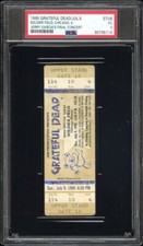 GRATEFUL DEAD JERRY GARCIA FINAL CONCERT TICKET STUB 1995🎟CHICAGO 7/9/95 PSA 3