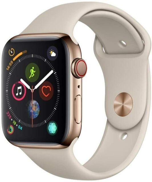 Apple Watch Series 5 40mm Gold Aluminum Case with Pink Sport Band