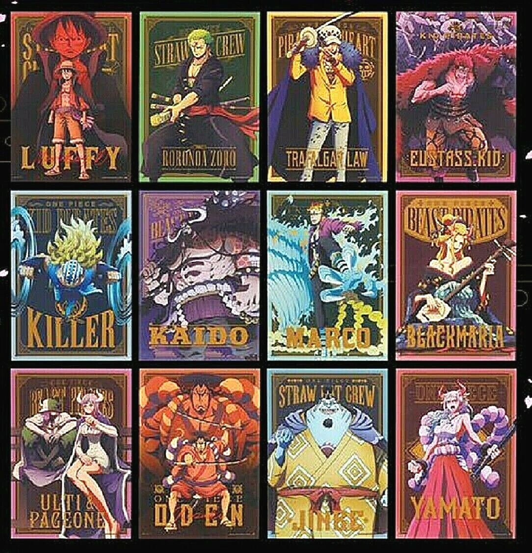 One Piece Ichiban Kuji Clear Poster Set Complete 12 Types H prize