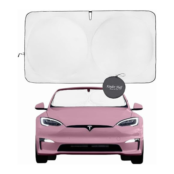kinder Fluff Windshield Sun Shade for Tesla S | XS (57x36in)