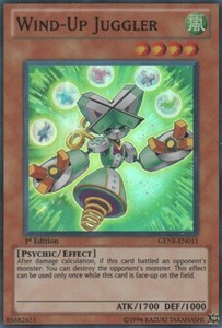 Wind-Up Juggler - GENF-EN015 - Super Rare - 1st Edition x3 - Lightly Played