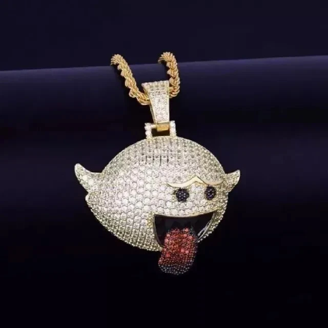 Womens Fancy Pendant 14K Yellow Gold Plated 18" 2.10Ct Round Lab Created Diamond - Image 4 of 4