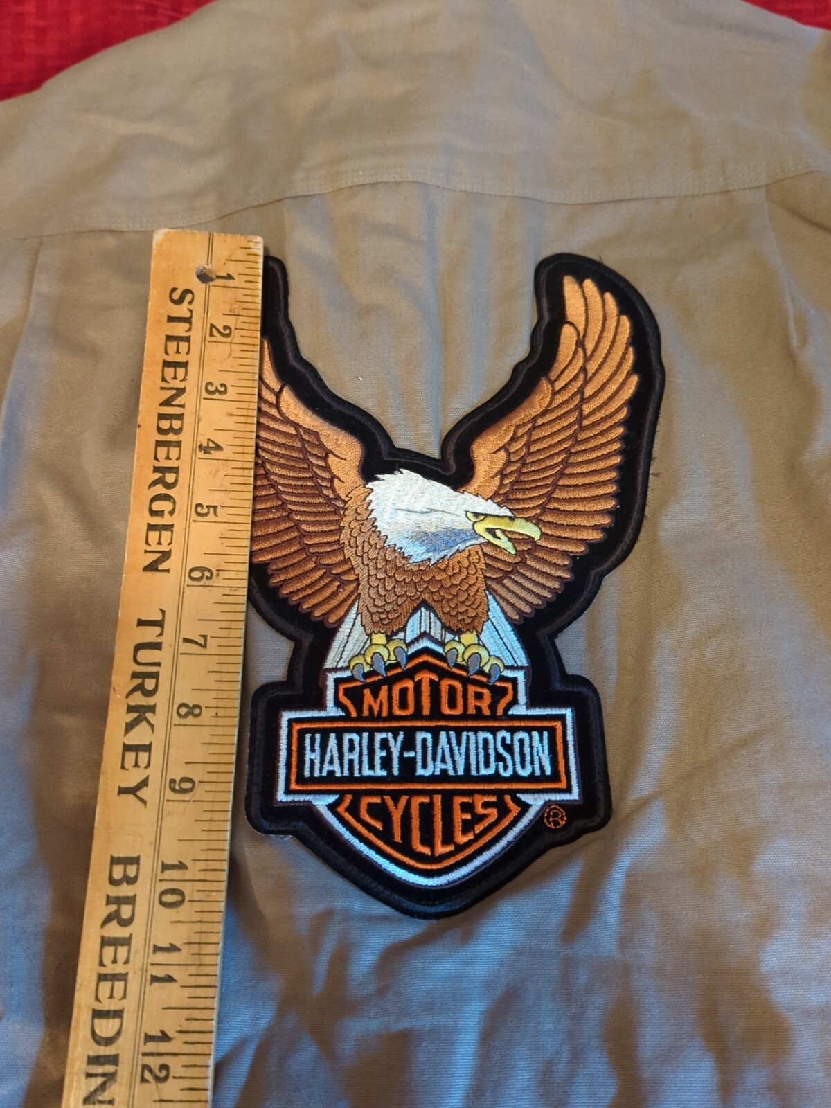 Harley Davidson Eagle Patch Ruff Hewn Button Insu… - image 4