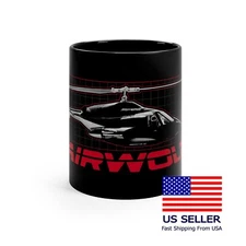 Airwolf Air Wolf Retro TV Series Icon 11oz 15oz Coffee Tea Black Mug