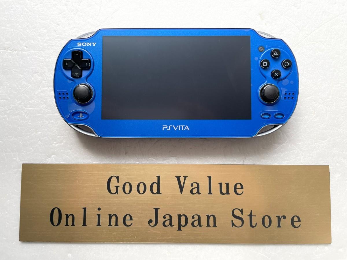 Sony PS Vita PCH-1000 ZA04 Sapphire Blue Wi-Fi Model Console Used  