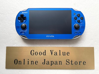 Sony PS Vita PCH-1000 ZA04 Sapphire Blue Wi-Fi Model Console Used 