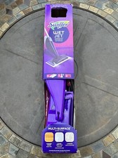 SWIFFER Wet Jet Mop Starter Kit: Spray Mop 5-Pads Cleaning Solution NEW