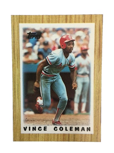 G) 1987 Topps Mini Baseball Trading Card - Vince Coleman #32 | eBay