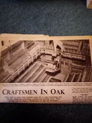 AMA5 1949 Artikel Holzarbeiter Handwerker House of Commons 