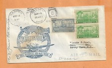 FIRST FLIGHT DAYTON OHIO TO KITTY HAWK N.C  MAY 19,1938 NATIONAL AIR WEEK 