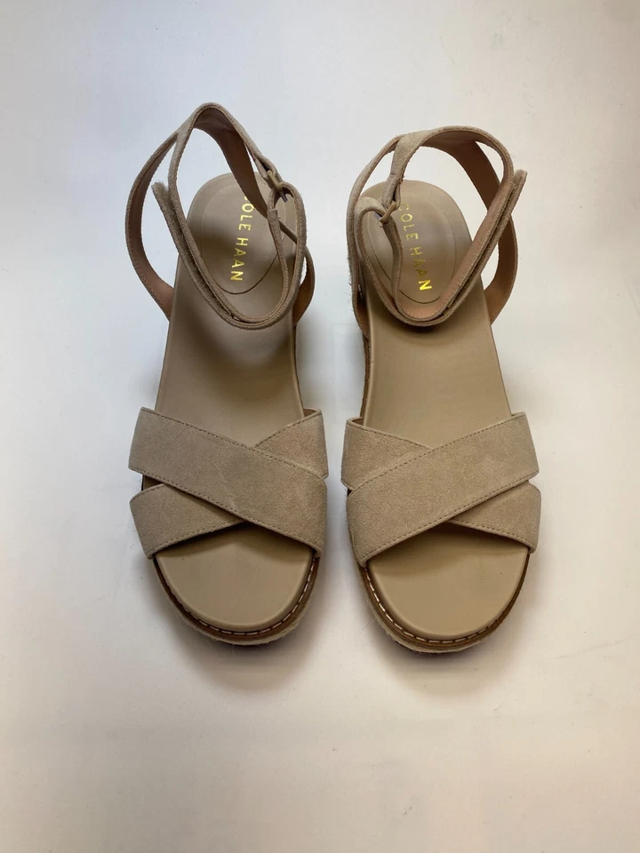 Женские сандалии Cole Haan CloudFeel Espadrille кунжут на танкетке размер 7 - Изображение 2 из 4