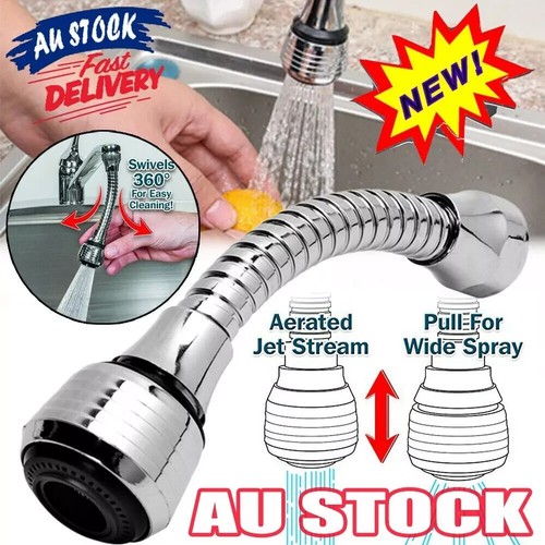 2pcs 360° Saving Sink Tap Head Water Faucet Extender Aerator Sprayer Kitchen-AU - Picture 2 of 8