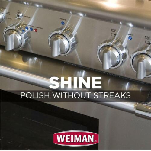 Weiman MICROFIBER CLOTH Stainless Steel Appliance Streak-Free Cleaning Polishing - Picture 5 of 10
