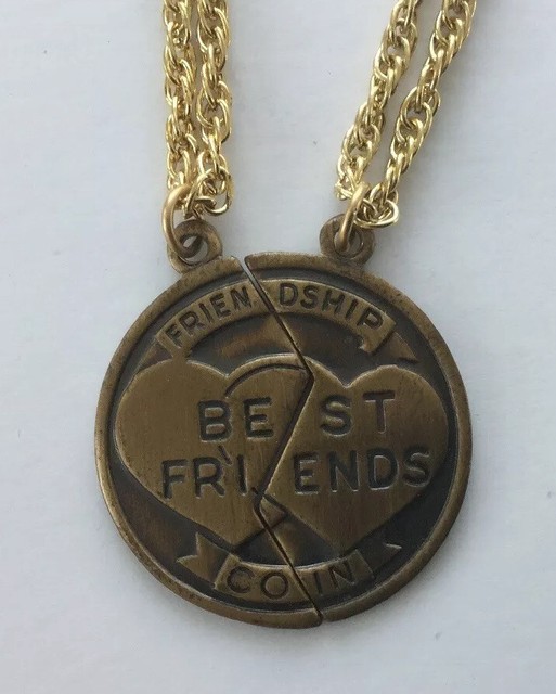 Necklace BFF Set Mizpah Coin Best 