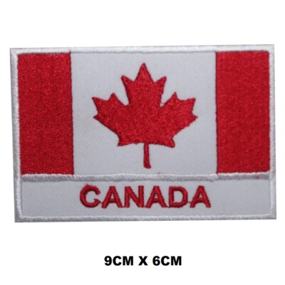 Aufnäher Patch Patches bestickt Kanadas Nation Länderflagge zum Aufnähen/Bügeln