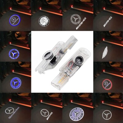 2X Projector Ghost Shadow Lights Door HD For Mercedes-Benz GL Class 06-12 R