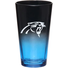 Carolina Panthers NFL Ombre Pint Glass