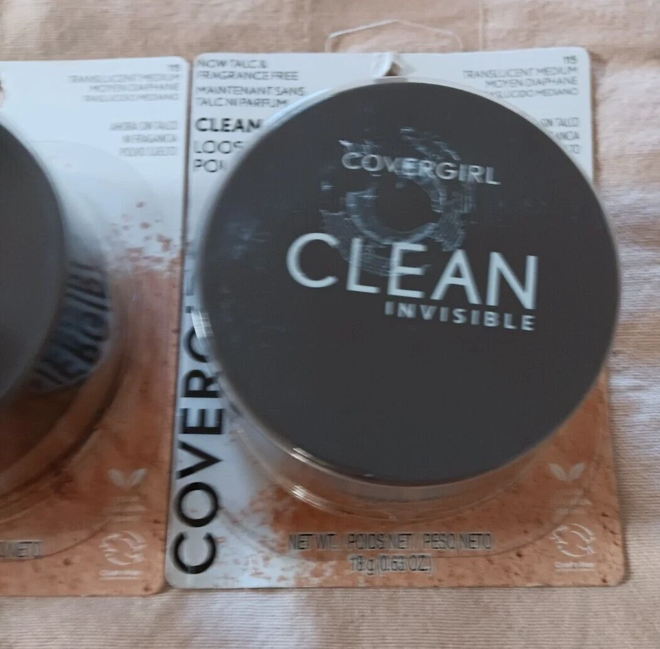 CoverGirl Translucent Medium Loose Powder Lot #115 Vegan Talc Fragrance Free - Image 3 of 4