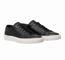 Good Man Brand Edge Lo Top Sneaker Black Vachetta Leather Italy Men's Size 16