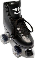 Angels Skates Kids / Women s Roller Skates - Size 1 Thunder Black PU Leather