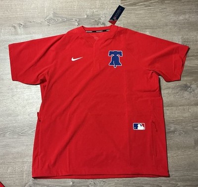 Nike Phillies ユニフォーム　XL Phillies Men's Nike Red Authentic Collection Raglan Short Sleeve