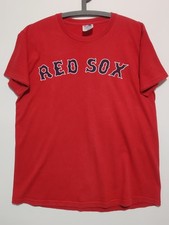 Majestic Boston Red Sox (MLB) Tee / T-Shirt (#18 'DAMON') XL
