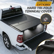 6.4ft Hard Tri-fold Cover Fits 2009-2025 Ram 1500 2500 3500 All Weather Use 6.4ft Hard Tri-fold Cover Fits 2009-2025 Ram 1500 2500 3500 All Weather Use