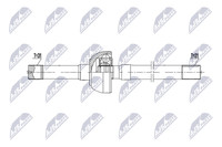 NTY NPW-NS-214 Antriebswelle Vorne Rechts Passend FüR Nissan