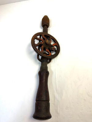 Vintage Millers Falls No. 2 Eggbeater Hand Drill Red Gear Parts Repair