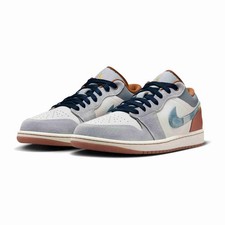 Air Jordan 1 Low SE Repaired Denim Swoosh FZ5042-041 Men Size