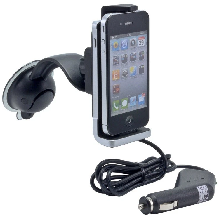 Soporte de acoplamiento eléctrico para parabrisas Arkon SuperCharge para iPhone 4, 4S, 3Gs Foto 3 de 4
