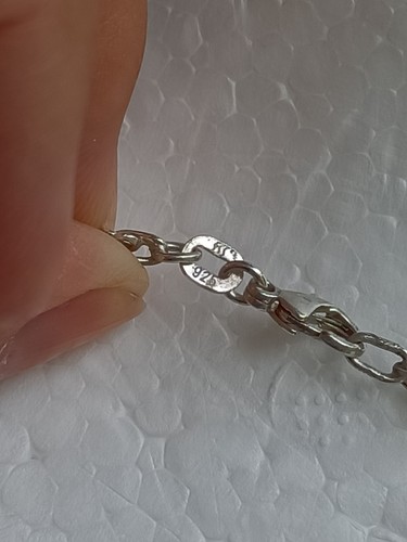 925 Silberkette mit 925 silbernerm Kreuz-Anhänger mit - Bild 3 von 6