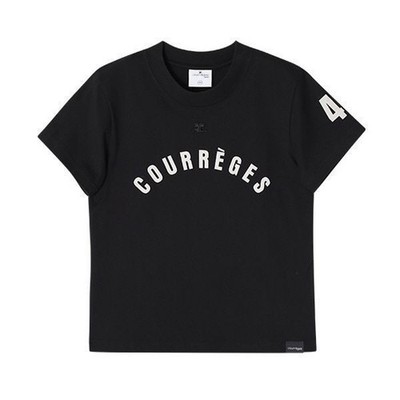 Courreges Kurzarm T-Shirt 124JTS006 JS0112 9999 Damen 151104063