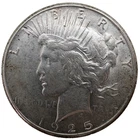 1925-S $1 Peace Silver Dollar AU