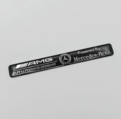AMG Powered By Mercedes Benz Black Emblem Decal Badge Styling Sticker