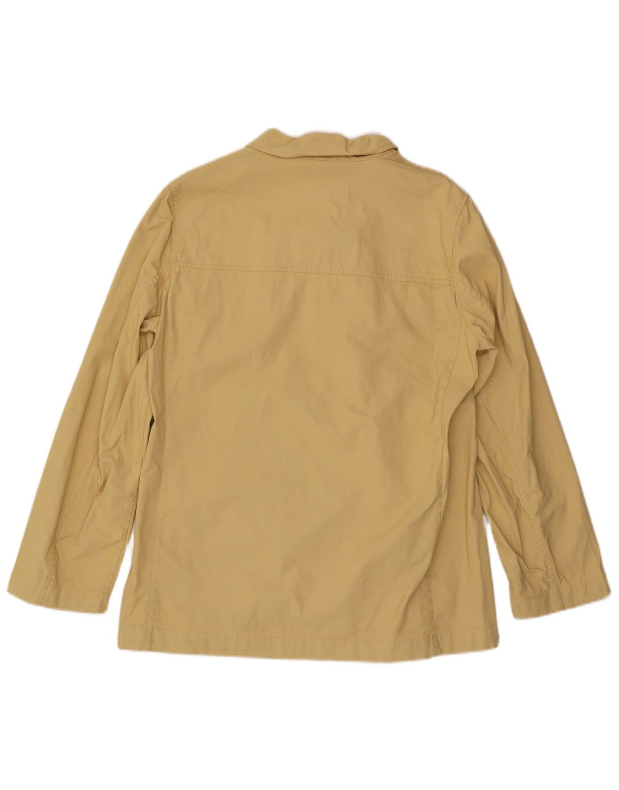 Marella Womens Bomber Jacket UK 14 Large Yellow Cotton AH29 image 2