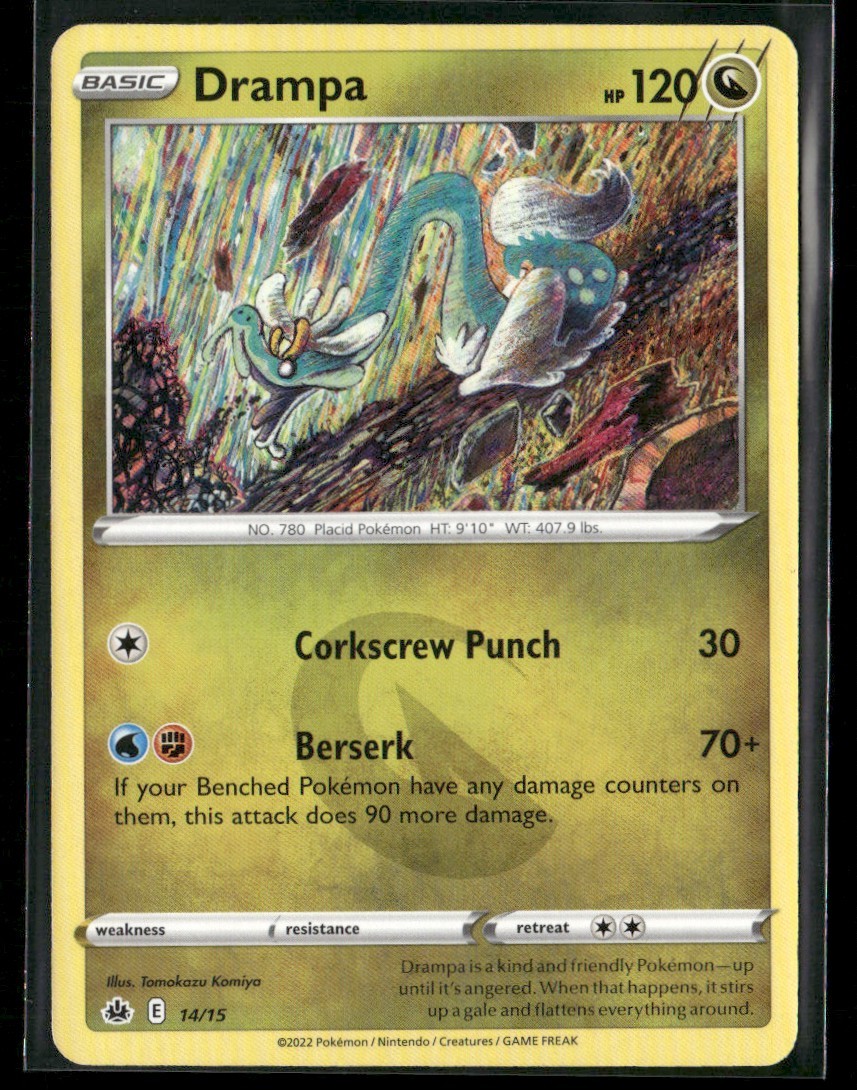 Drampa #14/15 McDonald's Match Battle 2022 Common NM/LP Pokemon TCG