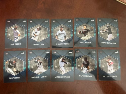 2026 Onit Athlete Mississippi State Baseball Gravity Series Complete 10 Card Set