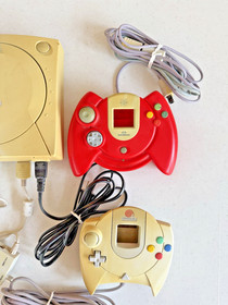 VTG Sega Dreamcast Console 2 Controllers And Cords Bundle Tested Works Perfect