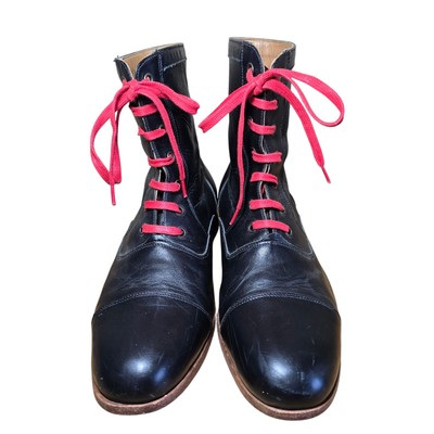 Sitrana Mens Boots Black Full Grain Leather Hand Made Chile Calf US Mens 8-8.5 Sitrana Mens Boots Black Full Grain Leather Hand Made Chile  main image 2