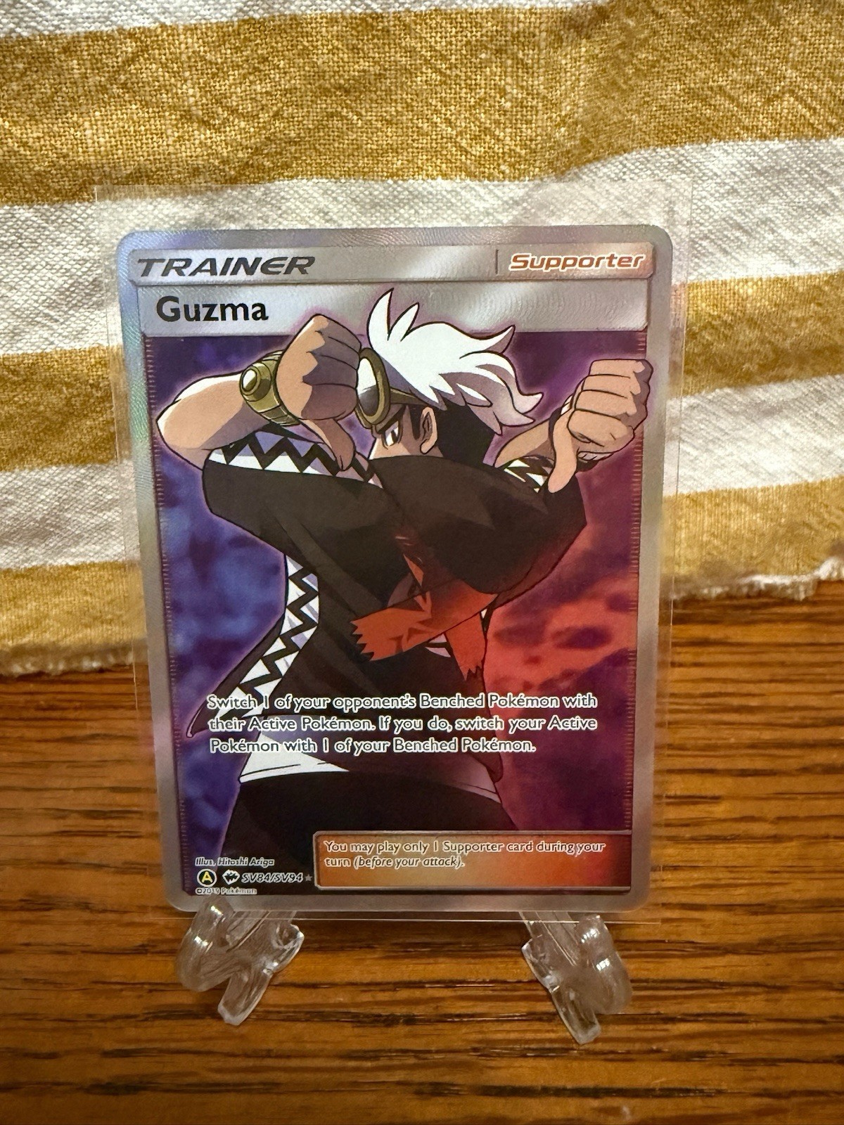 2019 Pokemon SM Hidden Fates Guzma #SV84/SV94 Mint!