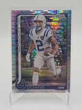 2025 Topps Chrome #127 Josh Downs Pulsar Prism Refractor Indianapolis Colts