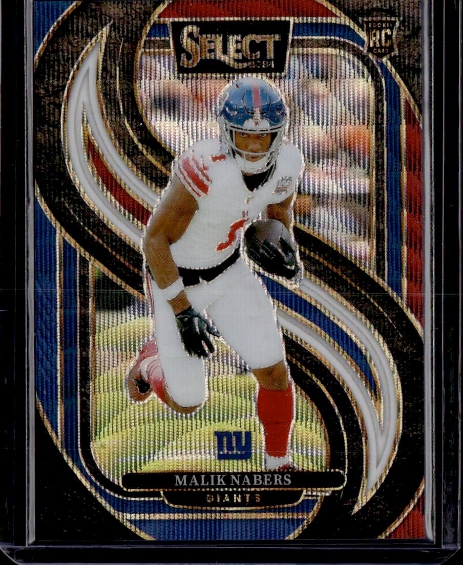 2024 Select - Malik Nabers Tri-Color Prizm Premier Level #116 /249 (RC)