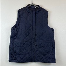 Barbour Mens Navy Blue Quilted Vest 2X