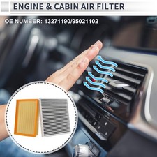 Engine Cabin Air Filter Combo No.13271190 for Buick Encore 1.4L 2013-2022