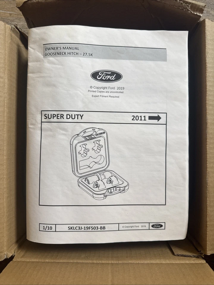 Kit de enganche de bola de cuello de cisne Ford Super Duty parte # LC3J-19F503-BB. Nuevo En Caja Foto 2 de 4